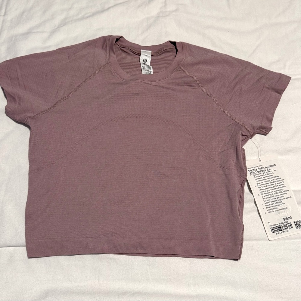 BNWT Lululemon Swiftly Tech Cropped Shirt 2.0